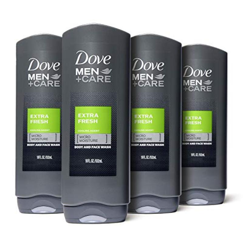 Buy (USA)Dove Men+Care Body and Face Wash, Extra Fresh 18 oz, 4 Count Singapore
