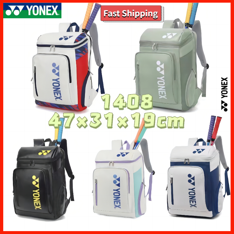กระเป๋าแบดมินตัน YONEX กระเป๋าเป้สะพายหลังกีฬาเทนนิสมีช่องรองเท้าแยกต่างหาก ราคา 688 บาท*ส่งฟรี