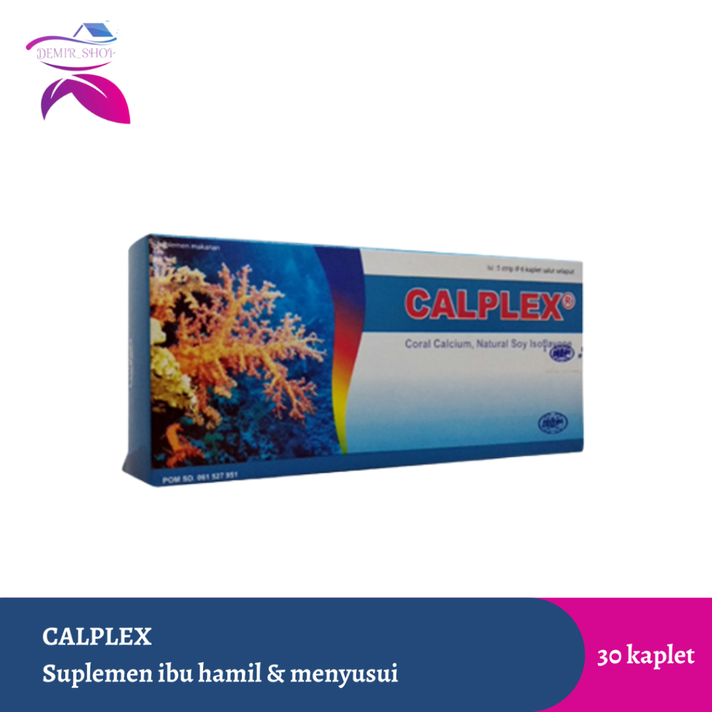 Calplex 30 Kaplet / Suplemen Kalsium Masa Kehamilan