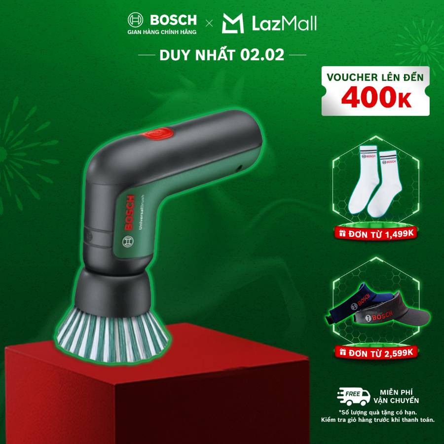 Máy cọ rửa vệ sinh Bosch đa năng dùng pin