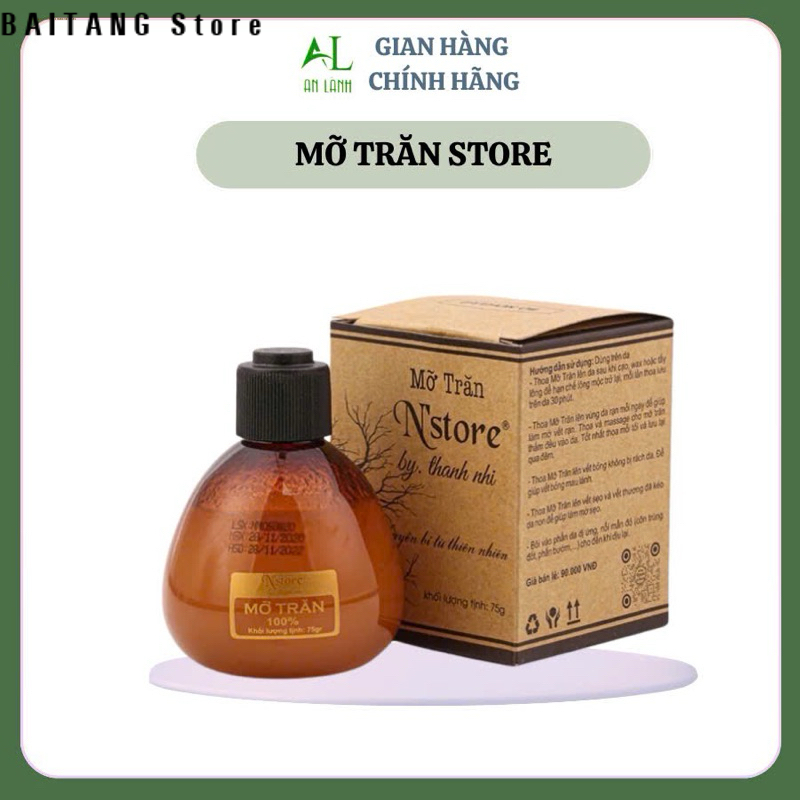Mỡ Trăn Nguyên Chất N'Store 75g handmade tự nhiên chăm sóc cơ thể cải thiện da miễn phí vận chuyển hàng mới khuyến mãi bảo hành chính hãng