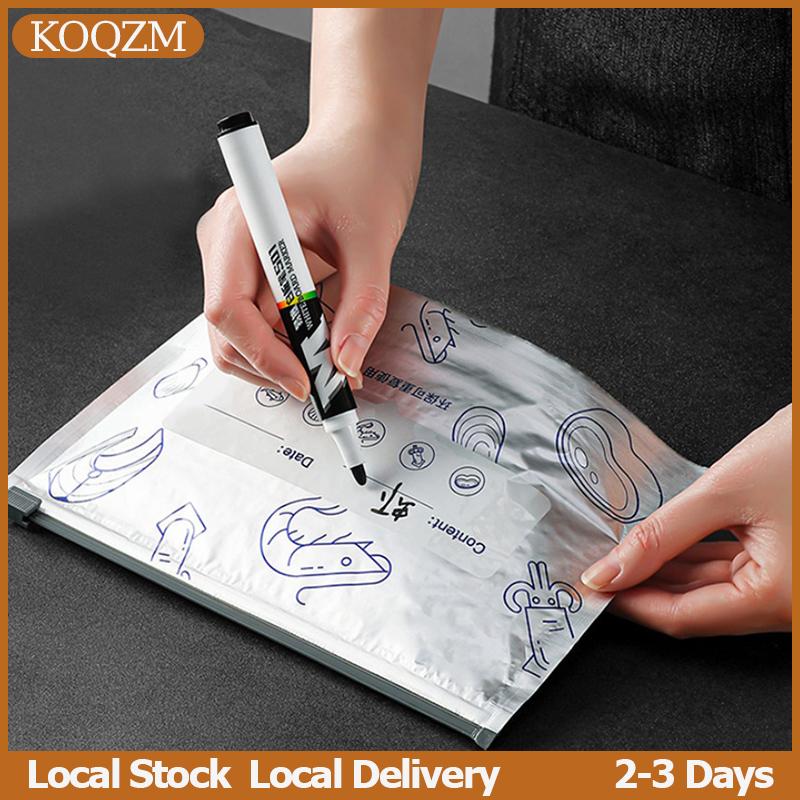 KOQZM 10 cái túi rò rỉ tủ đông an toàn nhà bếp túi tươi công suất lớn túi nhôm thực phẩm giữ tươi Túi khóa có thể tái sử dụng
