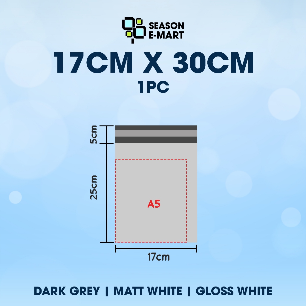 1pc All size Courier Bag Parcel Bag Packaging Bag Parcel Plastic Plastik Pos Flyers White 快递袋子 [CB05]