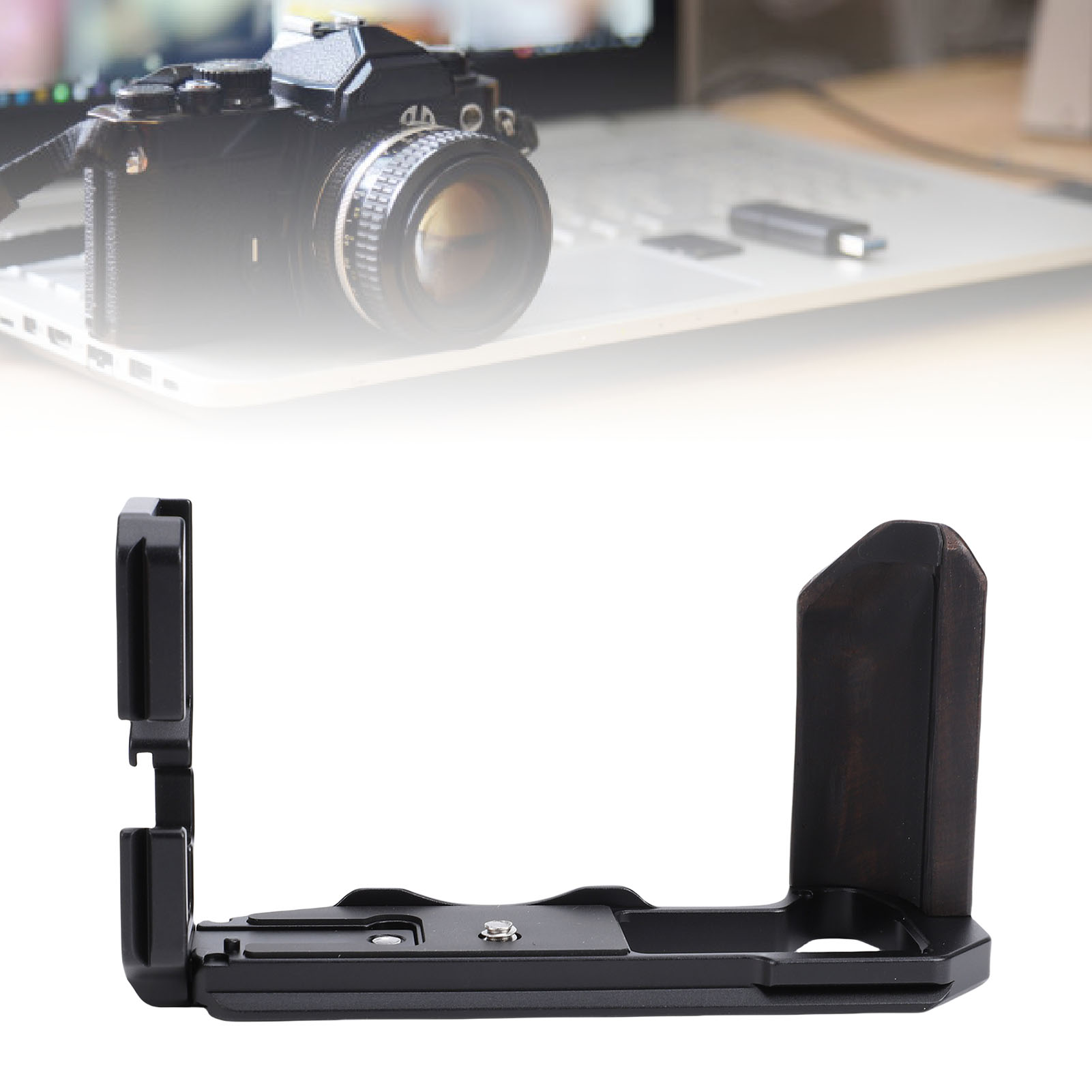 Viltrox tay nắm L tấm giá đỡ phù hợp cho Fujifilm X-T5 máy ảnh tấm lắp nhanh bằng gỗ Handgrip L Shape Grip