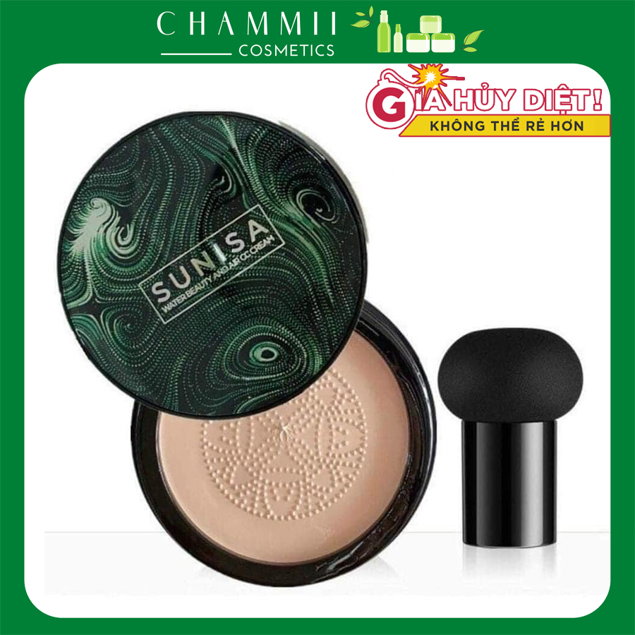Phấn nước Sunisa che khuyết điểm và dưỡng ẩm da chất lượng cao, trắng hồng tự nhiên