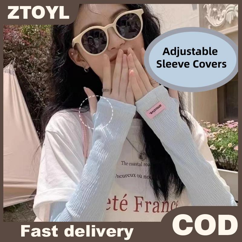 ZTOYL Bướm in băng lụa UV bảo vệ tay áo mùa hè cánh tay bìa Kem chống nắng Trọng lượng nhẹ cho thể thao ngoài trời đi xe đạp Giá 29,825 Đồng*Miễn phí vận chuyển
