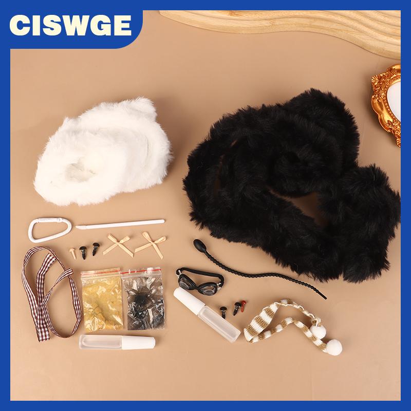 CISWGE Kawaii Plush Kitten Pendant Handmade Diy Material Package Girls Children Toys Cute Hanging Gift
