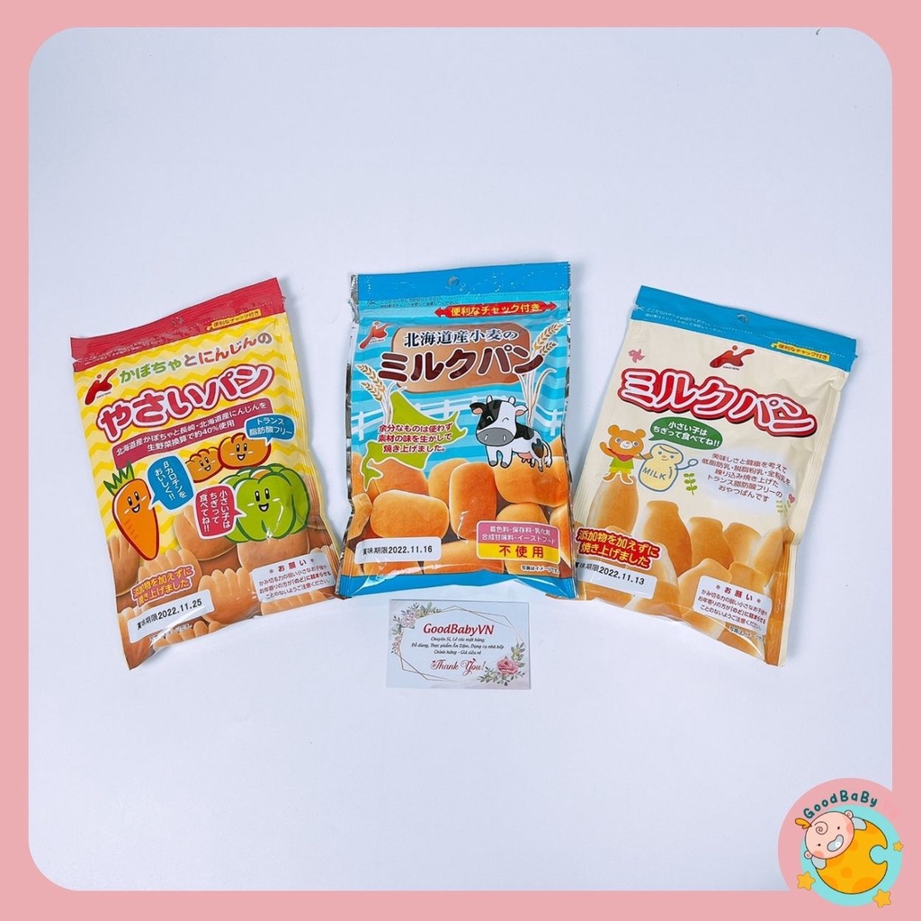 [Freeship + Voucher 8%] Bánh mì tươi Nhật cho bé thơm ngon bổ dưỡng Goodbabyvn