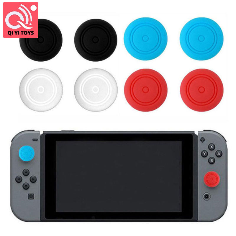 6 PCS Silicone thumbstick Thanh nhớ Thumb nút bọc cần điều khiển bìa cho Nintendo Switch joy-con điều khiển