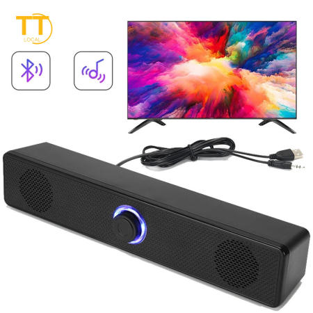 Tri-Town Computer Wired Bluetooth Speakers, 10W Stereo Sound