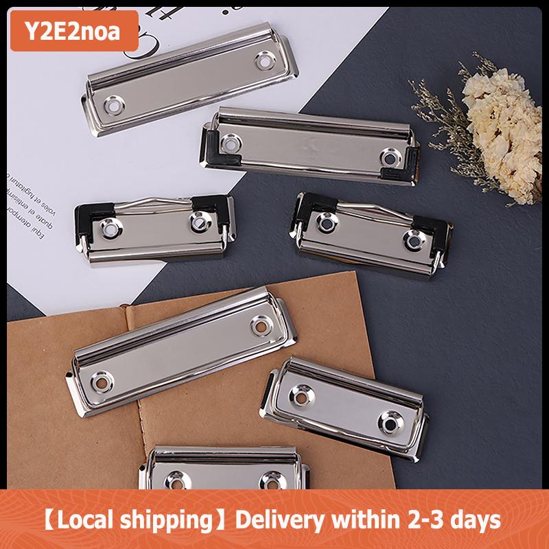 【Local shipping】 10pcs clipboard Clips mountable kim loại Clip mùa xuân-nạp tập tin thư mục kẹp văn phòng hardboard Clips văn phòng phẩm cho các trường học