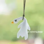 Vintlook dễ thương phim hoạt hình nhựa vịt Mặt dây chuyền cho trang trí ô tô