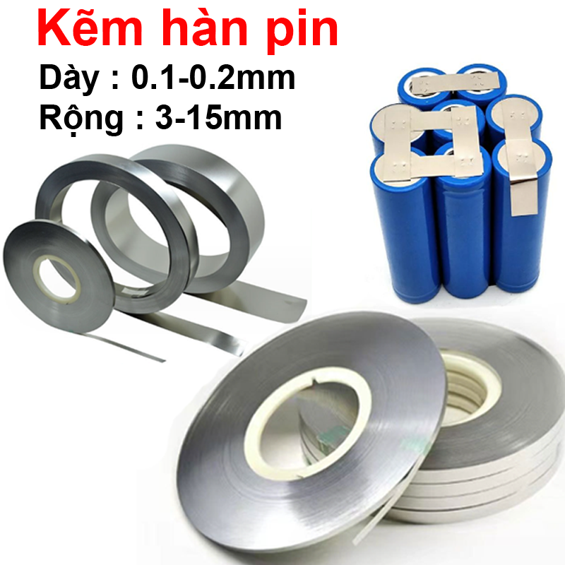 Kẽm đơn hàn cell pin mạ Niken