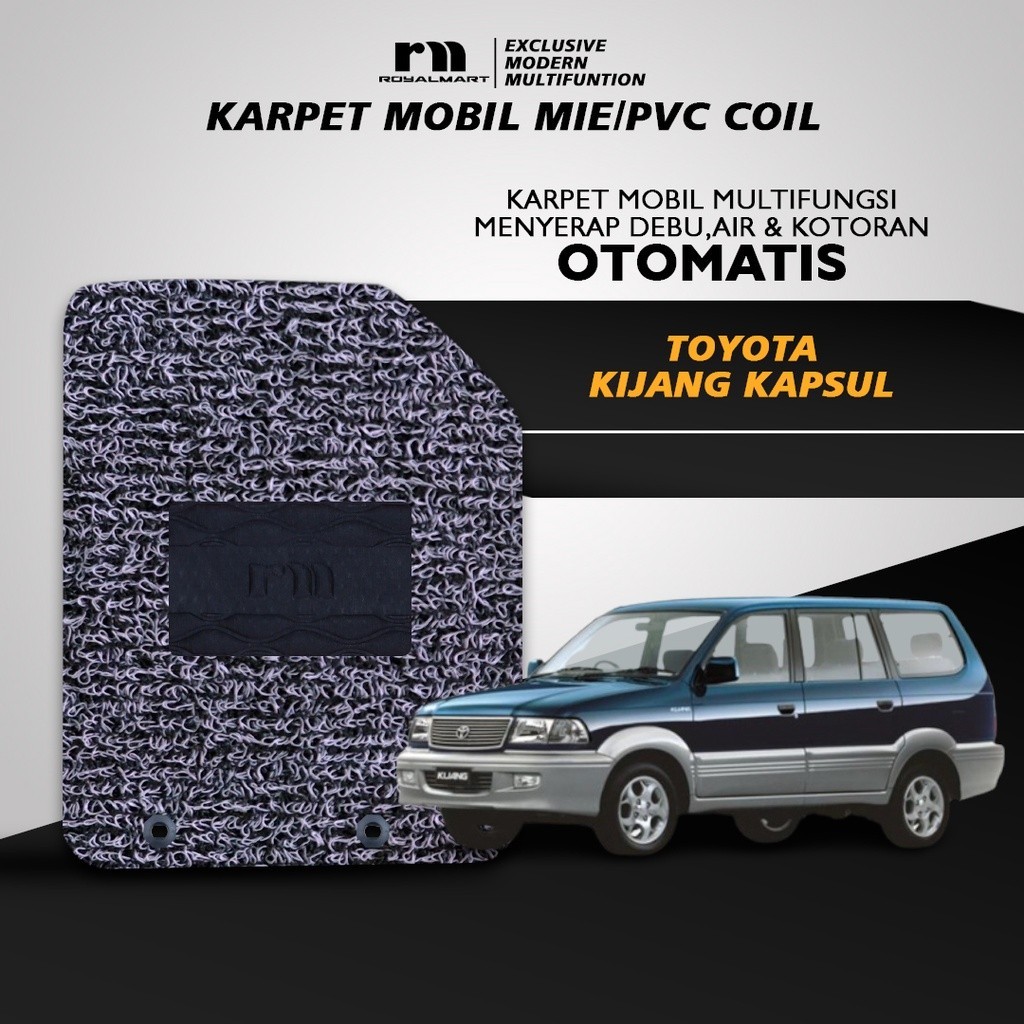 Royal Mart Karpet Mobil TOYOTA KIJANG KAPSUL Full Bagasi 2 Warna /Carpet Mie Bihun Premium Keset PVC Anti Slip Aksesoris Interior Mobil Harga 1,446,074 rupiah*Gratis Ongkir