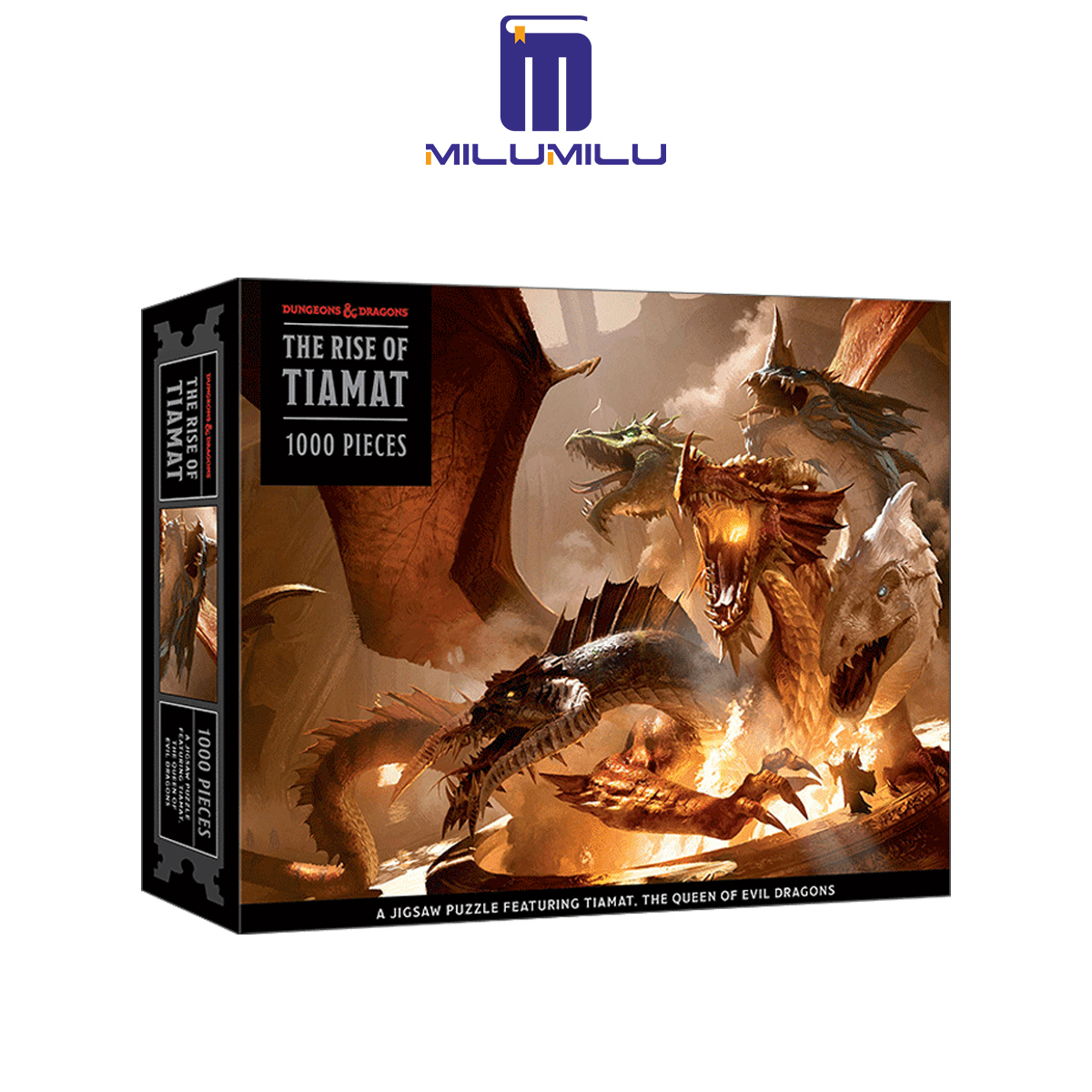 Clarkson Potter The Rise of Tiamat Dragon Puzzle (Dungeons & Dragons): 1000-Piece Jigsaw Puzzle Featuring The Queen of Evil Dragons: Jigsaw Puzzles for Adults Original English books ราคา 1,147 บาท*ส่งฟรี