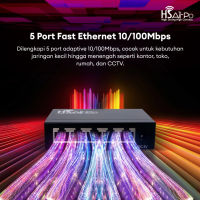 HSAirPo Switch Ethernet SW105T 5 PORT 10/100M RJ45 Metal Shell HSAIRPO SW105T