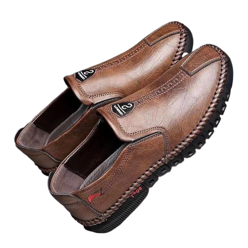 CONGYIYIMO07 Gót thấp một chân Giày da nhân tạo Thoáng khí Thủ công Giay Nam Thường ngày Trọng lượng nhẹ Giày đi bộ Trong nhà - 3