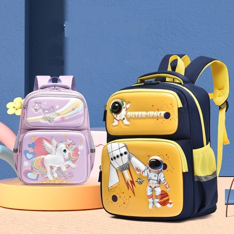 Tas Ransel Anak Sekolah TK Laki-Laki dan Perempuan model Astronot dan Unicorn dengan LED Lampu Harga  144,000 rupiah*Gratis Ongkir