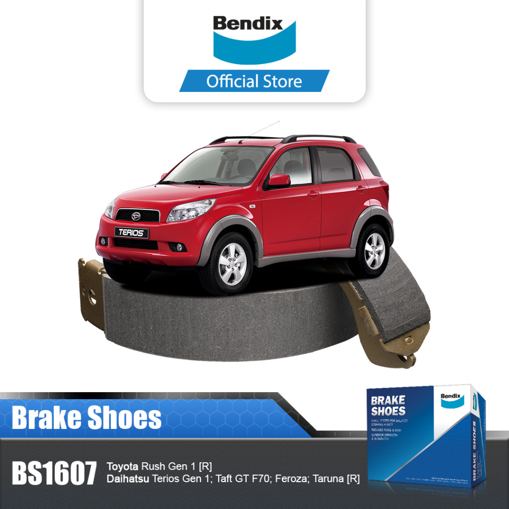 Bendix Brake Shoes Rem Belakang Mobil Daihatsu Terios Gen 1 - BS1607 Harga 752,000 rupiah*Gratis Ongkir