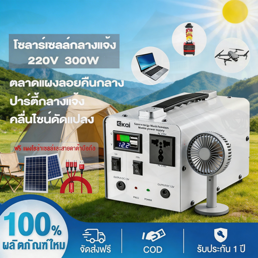 Power Supply, Energy Storage, Outdoor, Energy Bank, Multi-Function, Energy, Portable Power Supply, Camping, Outdoor Power Supply Portable Power Generator ราคา 1,999 บาท*ส่งฟรี