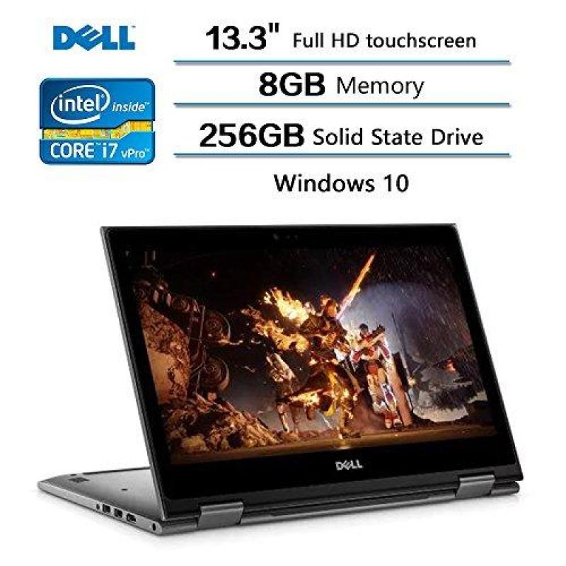 2018 Flagship Dell Inspiron 13 Laptop 13.3 Full HD Touchscreen (1920 x 1080), Intel Core i7-8550U (8MB cache, up to 4.00GHz), 8GB DDR4 Memory, 256GB SSD, Windows 10 Home