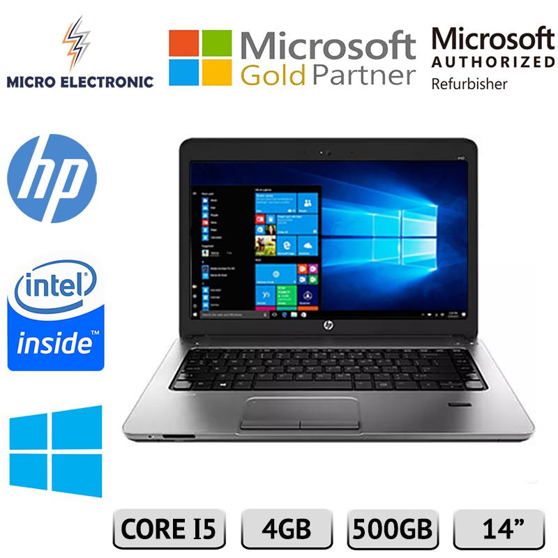 HP Probook 440 G1 Laptop Intel Core i5-4200U 2.5GHz 4GB 500GB HDD Windows 10 Refurbished PC Computer Digital Electronics