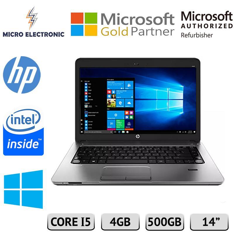 HP Probook 440 G1 Laptop Intel Core i5-4200U 2.5GHz 4GB 500GB HDD Windows 10 Refurbished PC Computer Digital Electronics