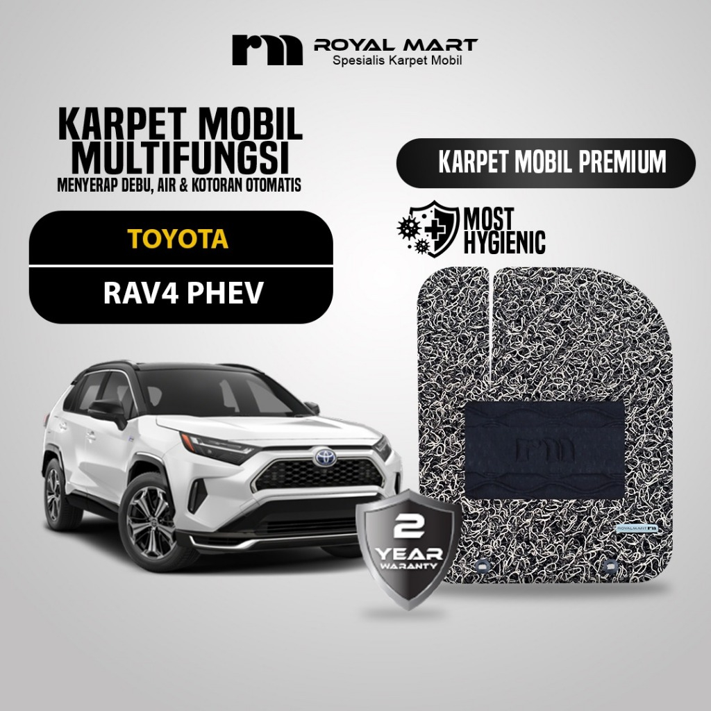 Royal Mart Karpet Mobil TOYOTA RAV4 PHEV Full Set/Carpet Mie Bihun Premium Keset PVC Anti Slip Harga 560,000 rupiah*Gratis Ongkir