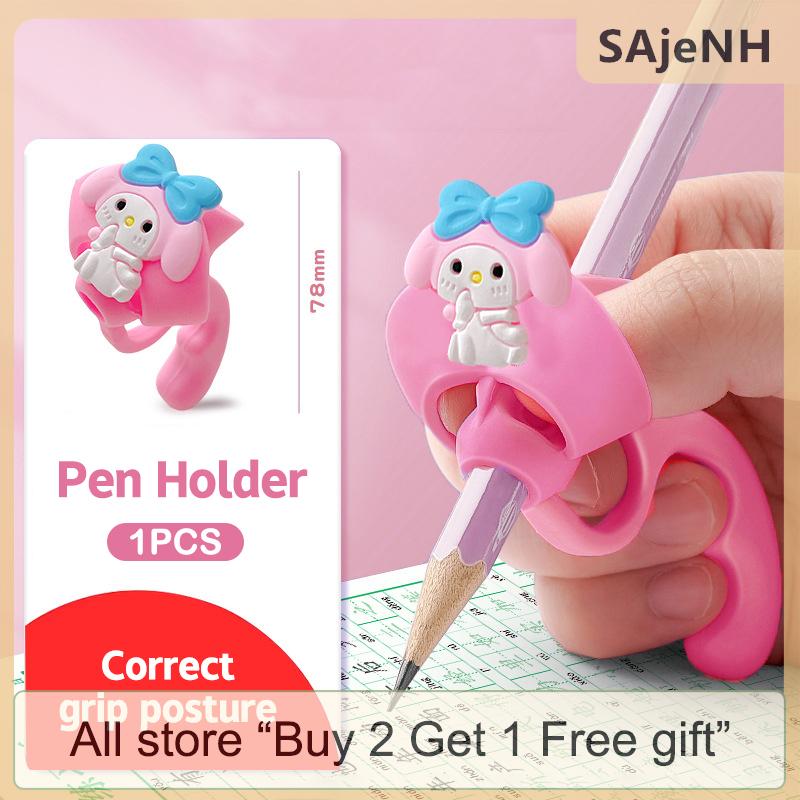 [COD] SAjeNH SPORT Silicone Pencil Grips Children Writing Pencil Pen Holder Five Fingers Fixed Handwriting Posture Correction Assisted Grip
