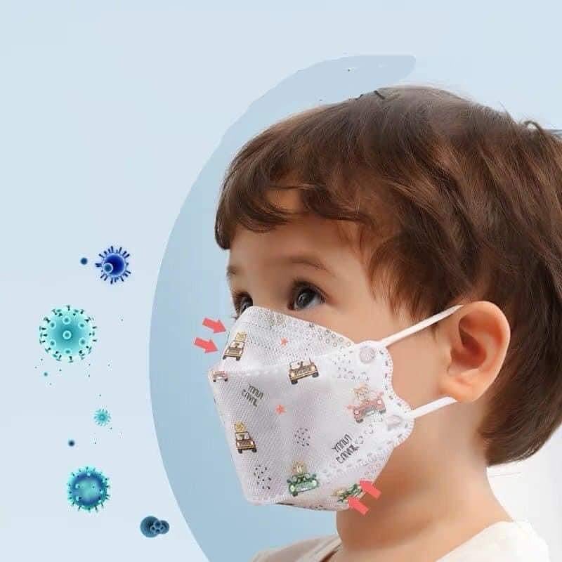 Khẩu trang y tế 4d kf94 trẻ em gói 10 cái