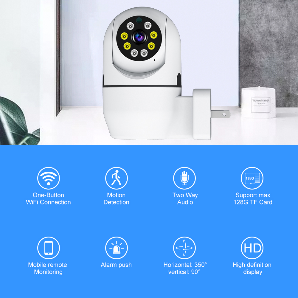 Camera giám sát nhà thông minh điều giám sát không dây từ xa Camera giám sát bảo vệ an ninh cắm camera giám sát v380pro #1 * Máy ảnh