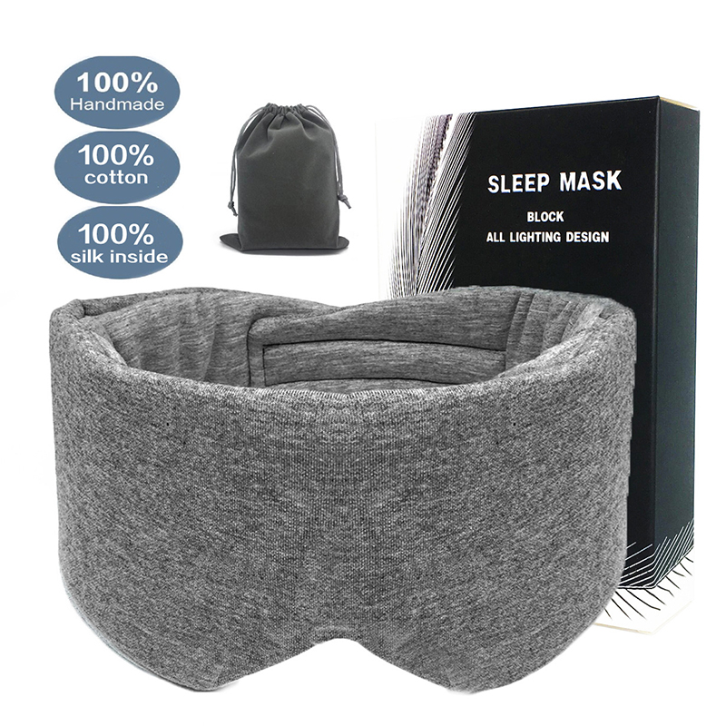 GlowHealthH Cotton ngủ mặt nạ mắt phụ nữ người đàn ông mắt che bóng vá thoáng khí Bịt mắt