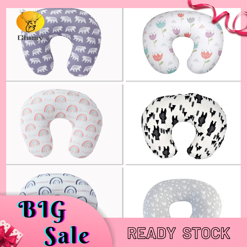 CY gối hỗ trợ mẹ bầu bìa, gối cho con bú slipcover, có thể tháo rời in hình phim hoạt hình hình chữ U cho bé ăn gối cho trẻ sơ sinh trẻ sơ sinh