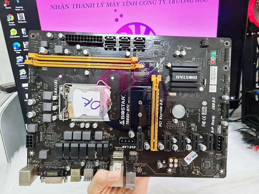 HCM Main Tb250 Biostar 6 chân hàng đẹp đầy đủ Fe socket 1151