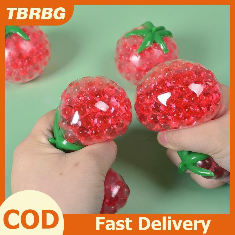 TBRBG ของเล่นบีบมะเขือเทศช่วยคลายเครียดของเล่นประสาทสัมผัสสำหรับผู้ใหญ่และเด็กคืนตัวช้าบรรเทาความวิตกกังวลสมาธิสั้นออทิสติกของชำร่วยงานปาร์ตี้ของขวัญ ราคา 28 บาท*ส่งฟรี