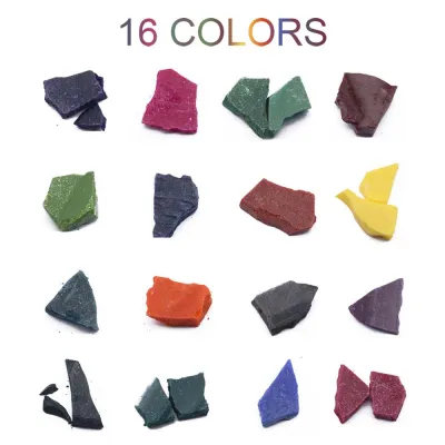 5g/Bag 16pcs Colors Candle Dye Chips Multi Color Flakes Candle Wax Dye For Paraffin Or Candle Wax Pigment Colorant Non-toxic Soy Wax Craft DIY Candle Making Supplies for Making Scented Candle