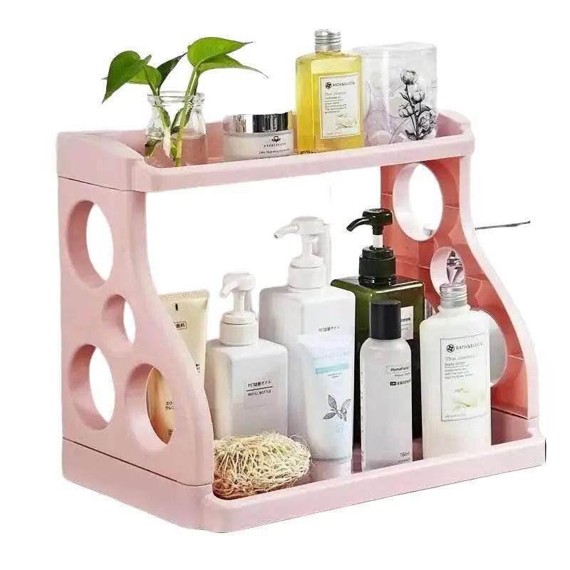 Kệ Đựnġ Gia Vị Nhà Bếp 2 Tầng - Kệ Để Nhà Tắm Tiện Lợi Đa Năng