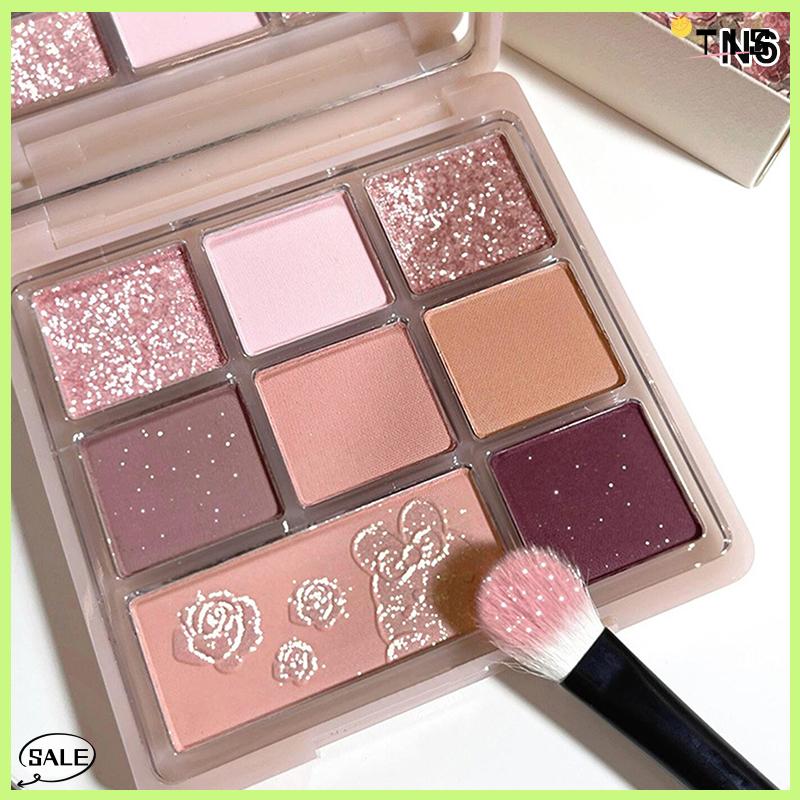 Follow Get New【TIS】 Dikalu xi măng Eye Shadow Palette trang điểm mắt long lanh đường viền sắc tố bảng màu ngọc trai ánh sáng lung linh thời trang Hàn Quốc bóng trang điểm - 4