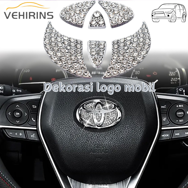 Sticker Emblem Logo Stir Mobil Bling Car Bling Berlian Imitasi Untuk Toyota Honda Sticker Harga 20,169 rupiah*Gratis Ongkir