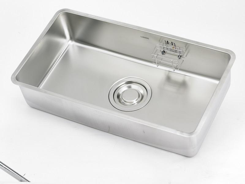 Gss Lizens Made In Korea Lq840 Stainless Steel Kitchen Sink With Jumbo Waste Kit Waste Drainer Basket And Pop Up Stopper