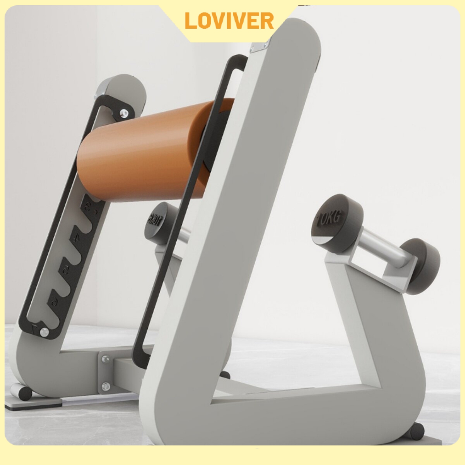 LOVIVER Numbered Positions Bulgarian Split Squat Rack Commercial Bulgarian Split Squat Stand Steel Gym Equipment Lower Body Training ราคา 10,680 บาท*ส่งฟรี