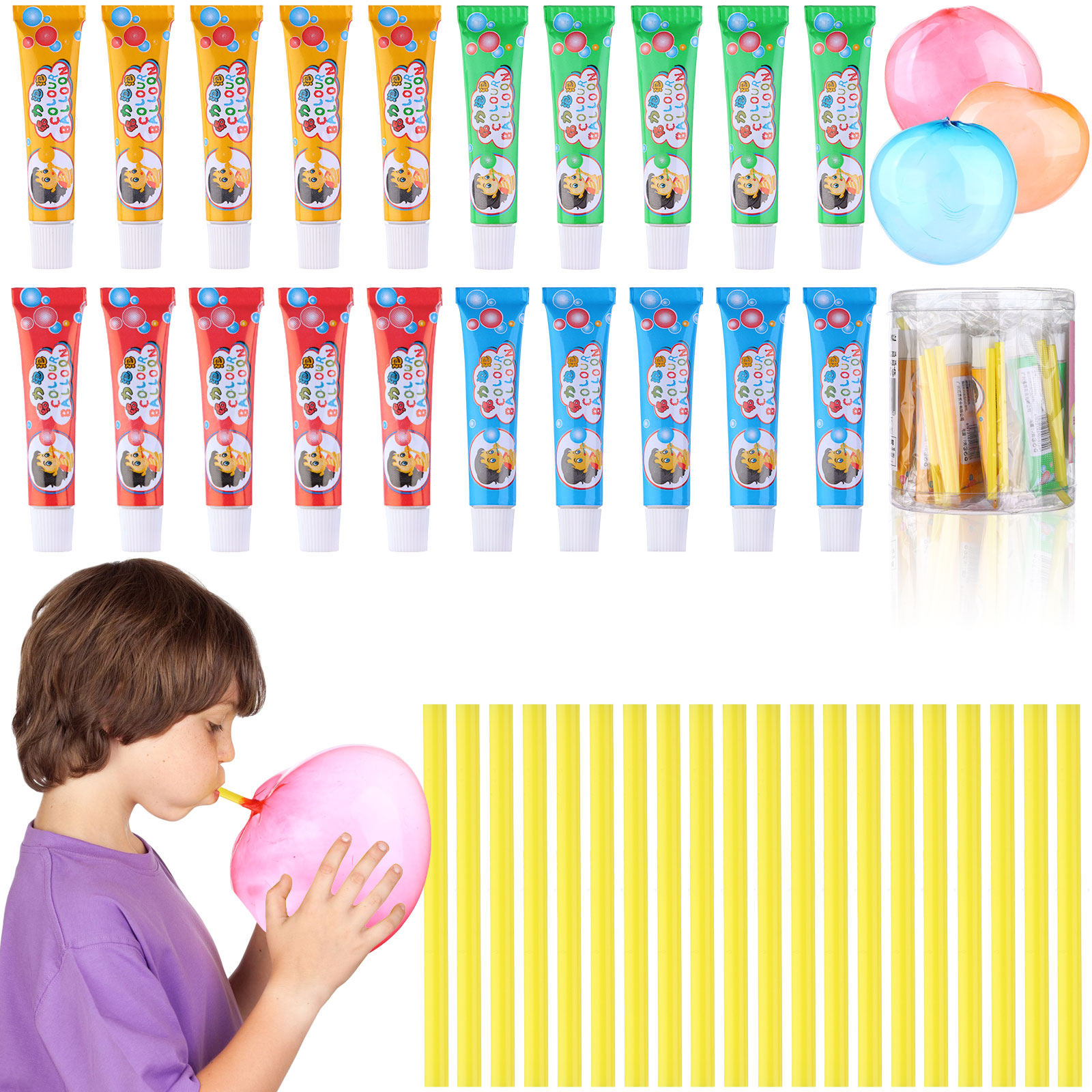 Xiamei 20 cái bong bóng nhựa thổi đồ chơi bong bóng lớn cho trẻ em