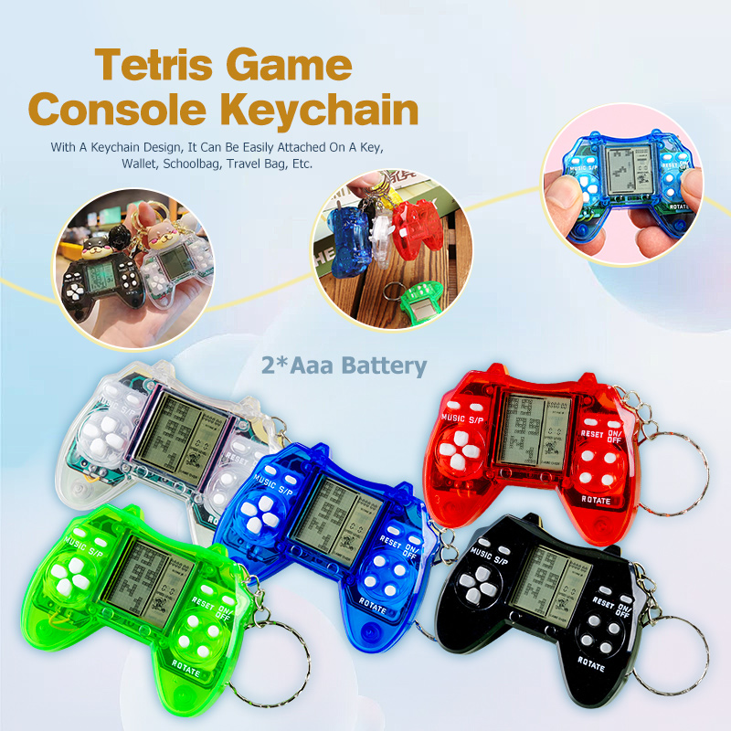 Game gaming keychain Children's Handheld Retro Nostalgic Game Console With Keyring Video Game Gift Presyo  65 Piso*Libreng Shipping