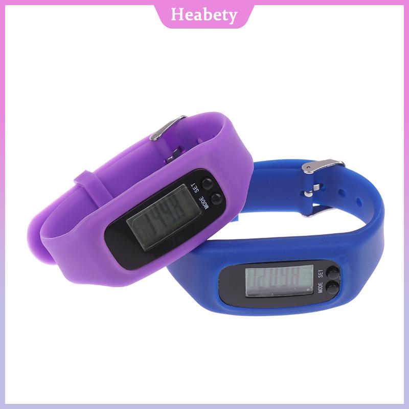 Heabety🎀 นาฬิกาข้อมือนับก้าว LED 12 24ชั่วโมงแสดงเวลานับก้าวนาฬิกาซิลิโคนติดตามการออกกำลังกาย ราคา 48 บาท*ส่งฟรี