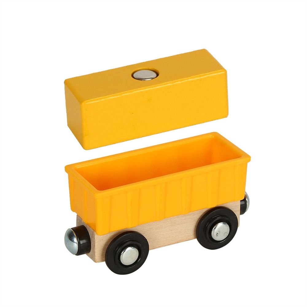 GGR Đồ chơi đầu máy Đồ chơi tàu từ tính Theo dõi xe Kết hợp Xe đường sắt Đồ chơi giáo dục Lắp ráp Tàu từ tính bằng gỗ Quà Tặng trẻ em - 4