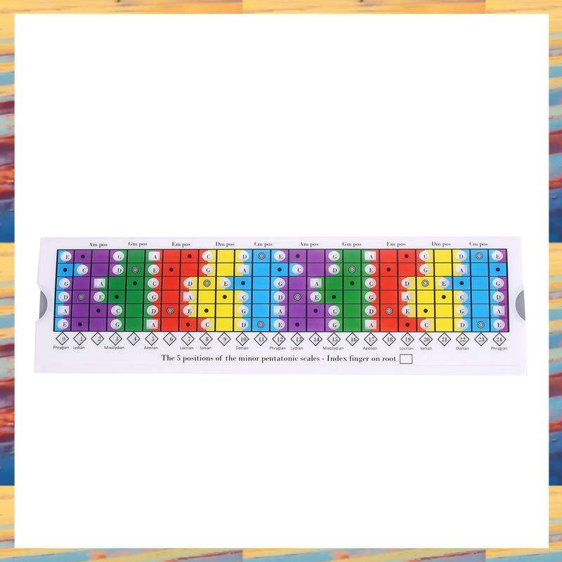 (OWER) Guitar Sliding Ruler for the Practice of Pentatonic, Diatonic and Mode Scales/Pentatonic Sliding Ruler Easy Install