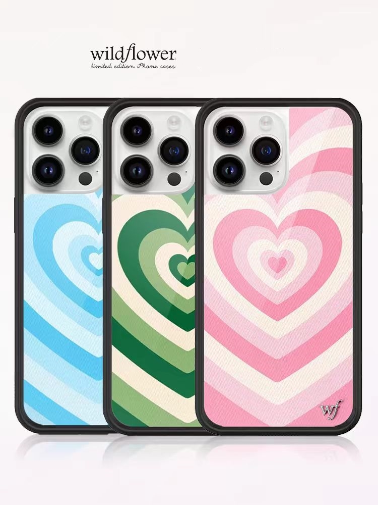 Wildflower Rosé Latte Love Phone Case For iPhone 15 14 13 12 Pro Max 14 15 Plus Silicone Full Shockproof Back Cover wf Casing