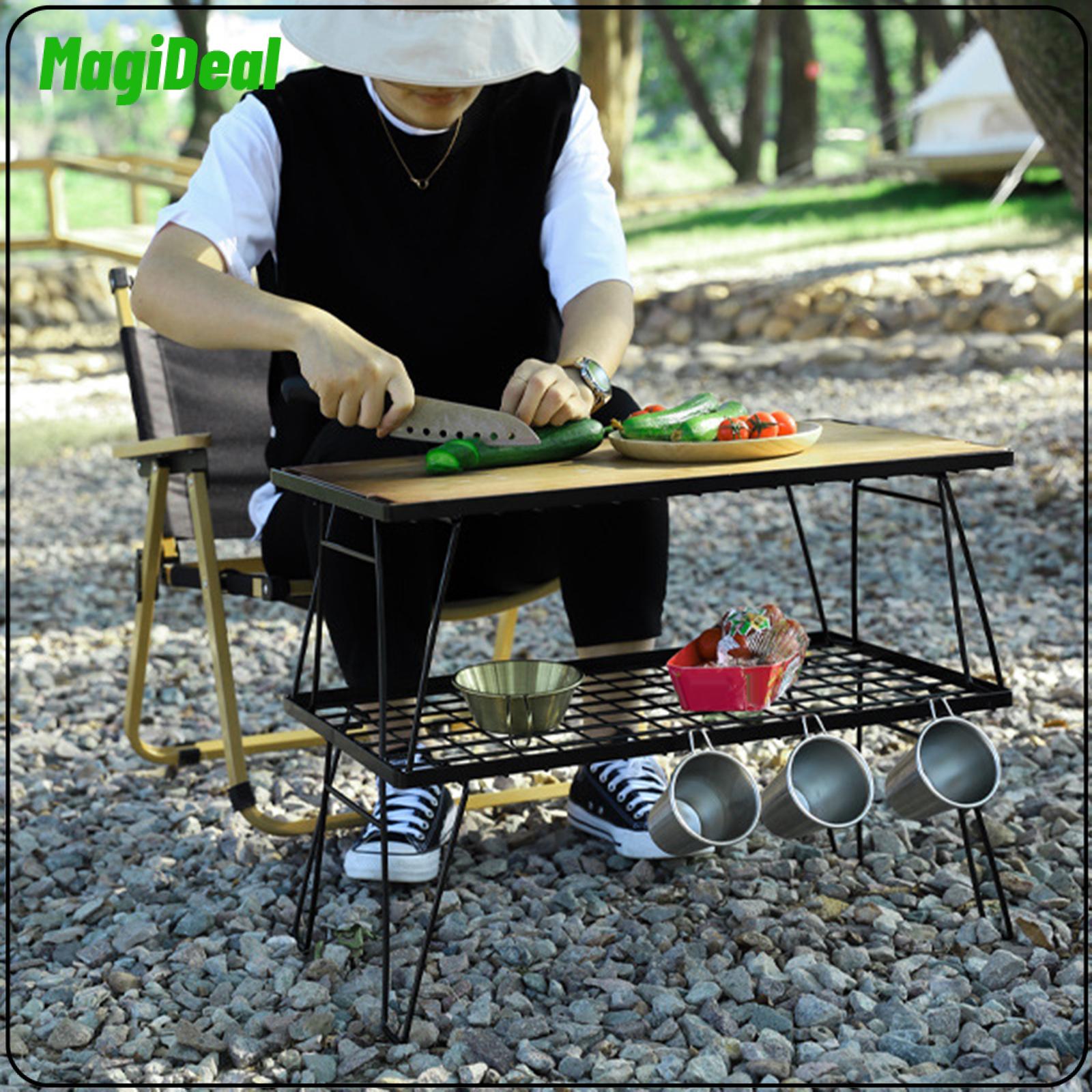 Folding Camping Table Iron Camp Table Outdoor Table for Yard Picnic Travel ราคา 3,237 บาท*ส่งฟรี