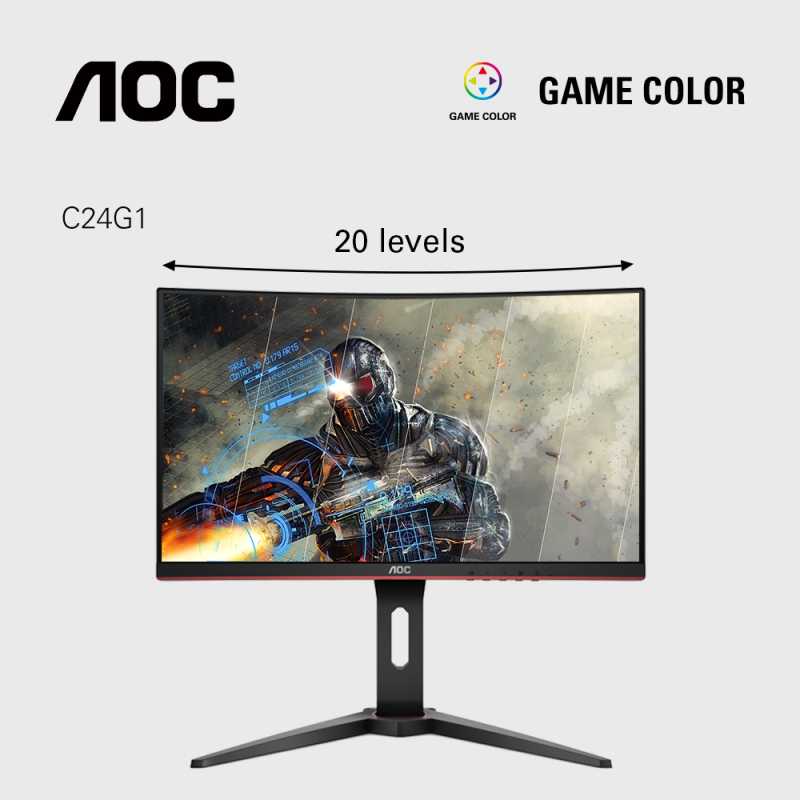 Aoc 24 Inch Full Hd Led 1500r 144hz Monitor W Amd Freesync C24g1 Singapore