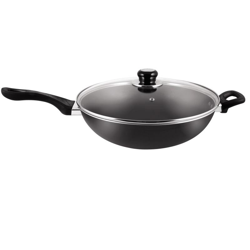 Tefal A70699 Classic Wok Pan 32cm w/Lid Singapore